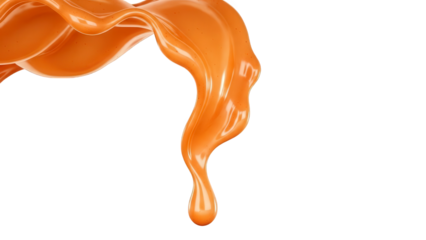 orange liquid splash