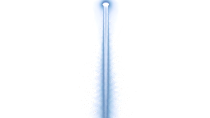 Abstract blue light beam, lighting effect for graphic uses