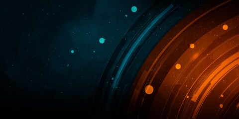 Blue and orange background with a lot of dots. The blue and orange colors create a vibrant and energetic atmosphere