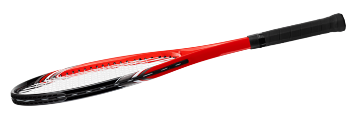 Tennis racket isolated, full depth of field