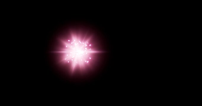 energy leaf explosion effect on black background