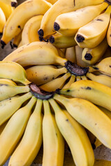 Bunch of bananas for sale at a street market in Sao Paulo, Brazil.