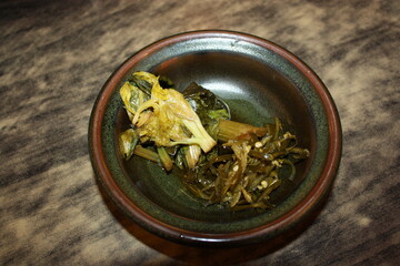 Jangajji : Pickled Greens, Chili Peppers 