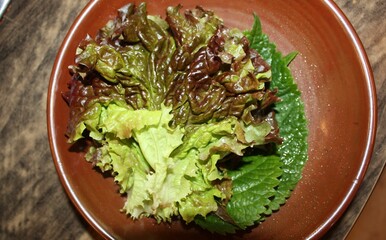 Sangchu, Kkaennip, Garlic, and Ssamjang