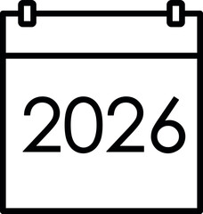 2026 calendar design representing planning, scheduling, and time management for the new year