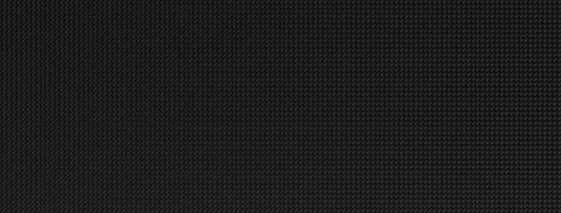 8K Ultra wide panoramic view of hyper-realistic carbon fiber weave geometry - ACES 2.0 high resolution background created by procedural geometric 3D render.