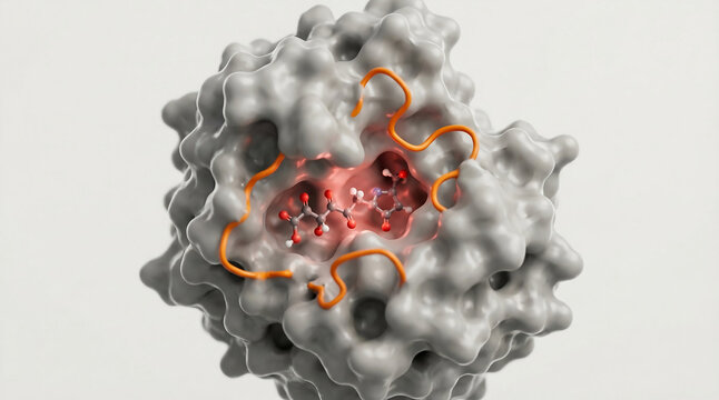 Active KRAS Protein Structure with Bound GTP Molecule and Highlighted Switch Regions