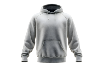 Hooded sweatshirt displayed on a plain background showing its front view and essential features in a simple manner