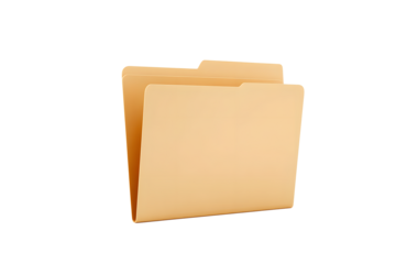 Simple folder lying on a plain background ready for organizing documents in an office or home space