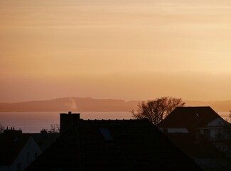 Sonnenuntergang &uuml;ber der Ostsee vor R&uuml;gen