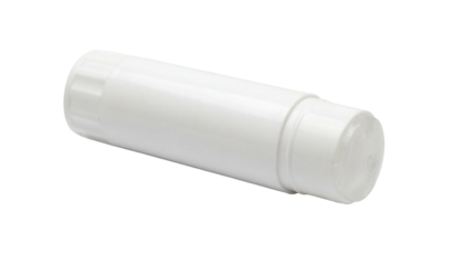 White glue stick on transparent background