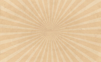 Sun sunburst texture vintage grungy beige abstract background. Old brown paper in retro style. JPG image