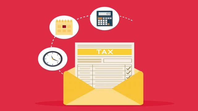 Concept tax payment. Data analysis, paperwork, financial research report and calculation of tax return. Payment of debt 