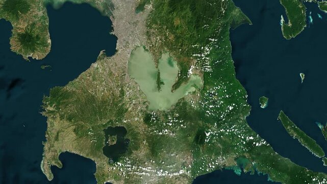 Laguna de Bay Map Animatin Zoom In