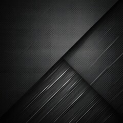 Obraz premium Abstract dark grey/black textured layers with diagonal stripes and perforations