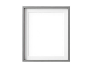 Obraz premium A simple wooden picture frame mounted on a white wall, ideal for home decor or office use