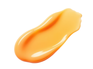 A close-up shot of yellow substances on a clean white background