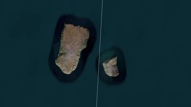 Diomede Islands Map Animation
