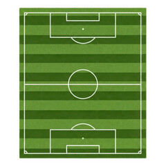 Fototapeta premium Soccer field diagram isolated on transparent background