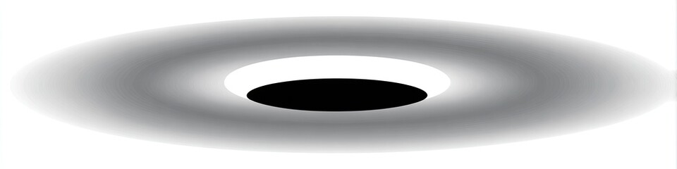 Shaded concentric ellipses, black center, white surround, fading to white