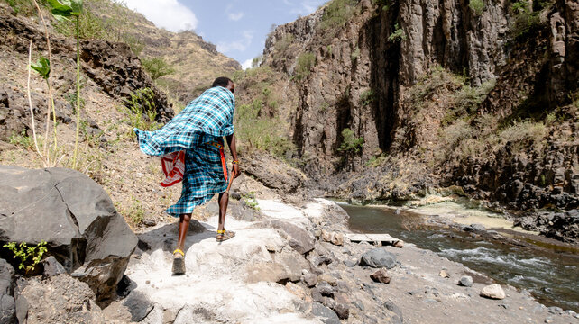 Maasai journey to Engare Sero Waterfall in Tanzania
