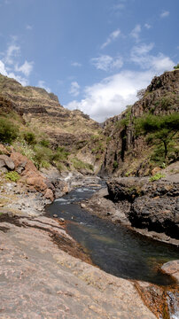 Stream from the Engare Sero Waterfall in Tanzania