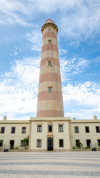 Iconic Farol da Barra lighthouse in Aveiro