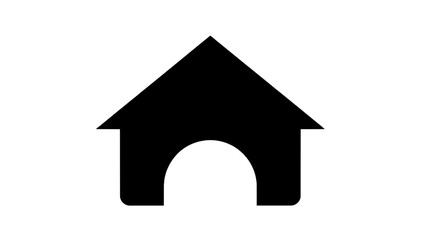 Fototapeta na wymiar Vector illustration of a dog house on transparent background, home for pets