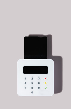 Portable card reader processing a transaction