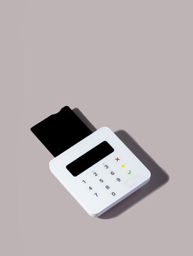 Portable card reader processing a transaction