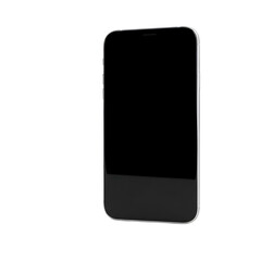 Naklejka premium Black Smartphone with Dark Screen Display.