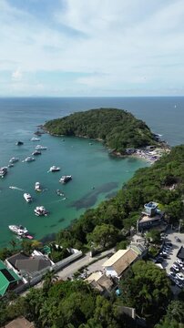 Praia da Sepultura - Imagens Aereas de Bombinhas - Praias - Santa Catarina - Retiro dos Padres