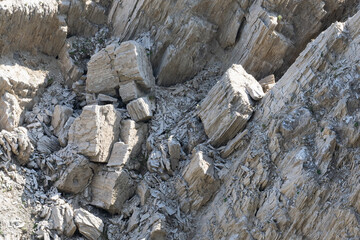 Gipsgestein in einer Doline an der L&uuml;nerkrinne, Montafon, Alpen, &Ouml;sterreich
