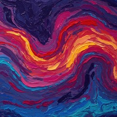 Luxurious abstract background texture featuring swirling impasto oil paint effects. Deep colors and decorative surface for seamless tiling, swirl, vibrant, color