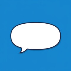 A blank, empty graphic element representing dialogue or communication, often used in cartoons or graphic design layouts. Ready for text insertion ,expression ,illustration ,speaking