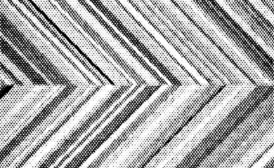 PNG with alpha transparency: black halftone dots forming diagonal chevrons and arrow-like stripe bands. High-contrast retro overlay for masking, compositing, posters, and textures.