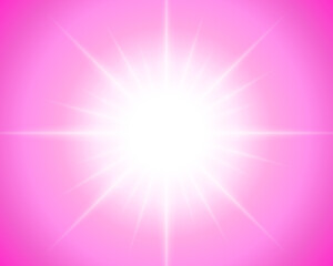 Fototapeta premium Sun light abstract pink background