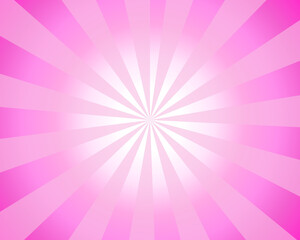 Obraz premium Illustration comic sun brust abstract pink background