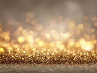 gold abstract background with shiny bokeh backdrop glitter texture.