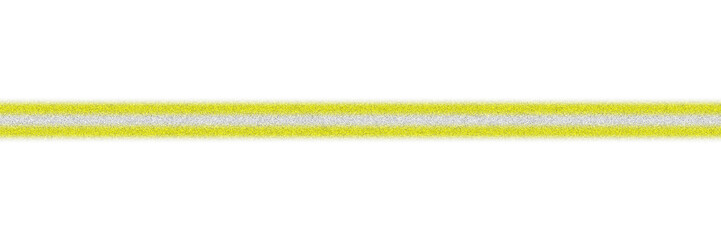 Parallel yellow road lines painted on asphalt, forming a clean visual boundary with subtle bilateral symmetry © Rober