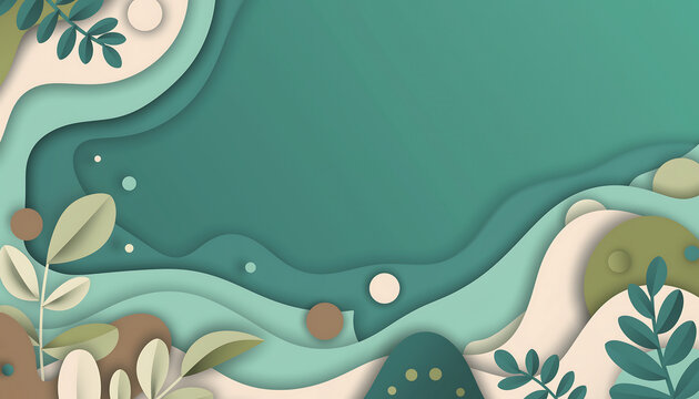 Eco friendly green abstract background - Powered by Adobe