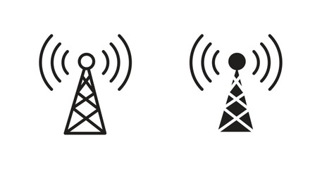 Antenna icons. EPS 10. Graphic icon vector designs