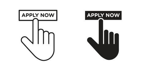 Obraz premium Apply icons. EPS 10. Graphic icon vector designs