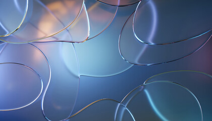 Green glassmorphism abstract background