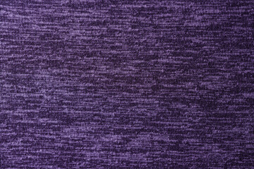 Close-Up of Heathered Purple Knit Fabric Texture