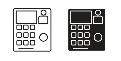 Interphone icons. EPS 10. Graphic icon vector designs