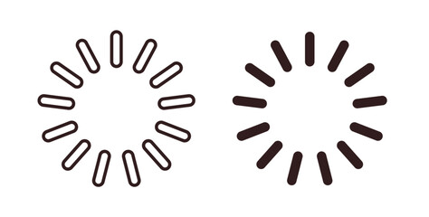 Loading icons. EPS 10. Graphic icon vector designs