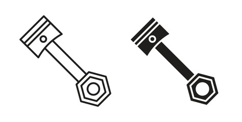 Obraz premium Piston icons. EPS 10. Graphic icon vector designs
