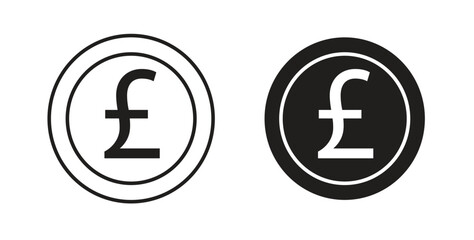 Pound icons. EPS 10. Graphic icon vector designs