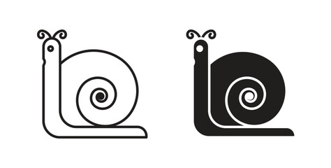 Snail icons. EPS 10. Graphic icon vector designs © Pop